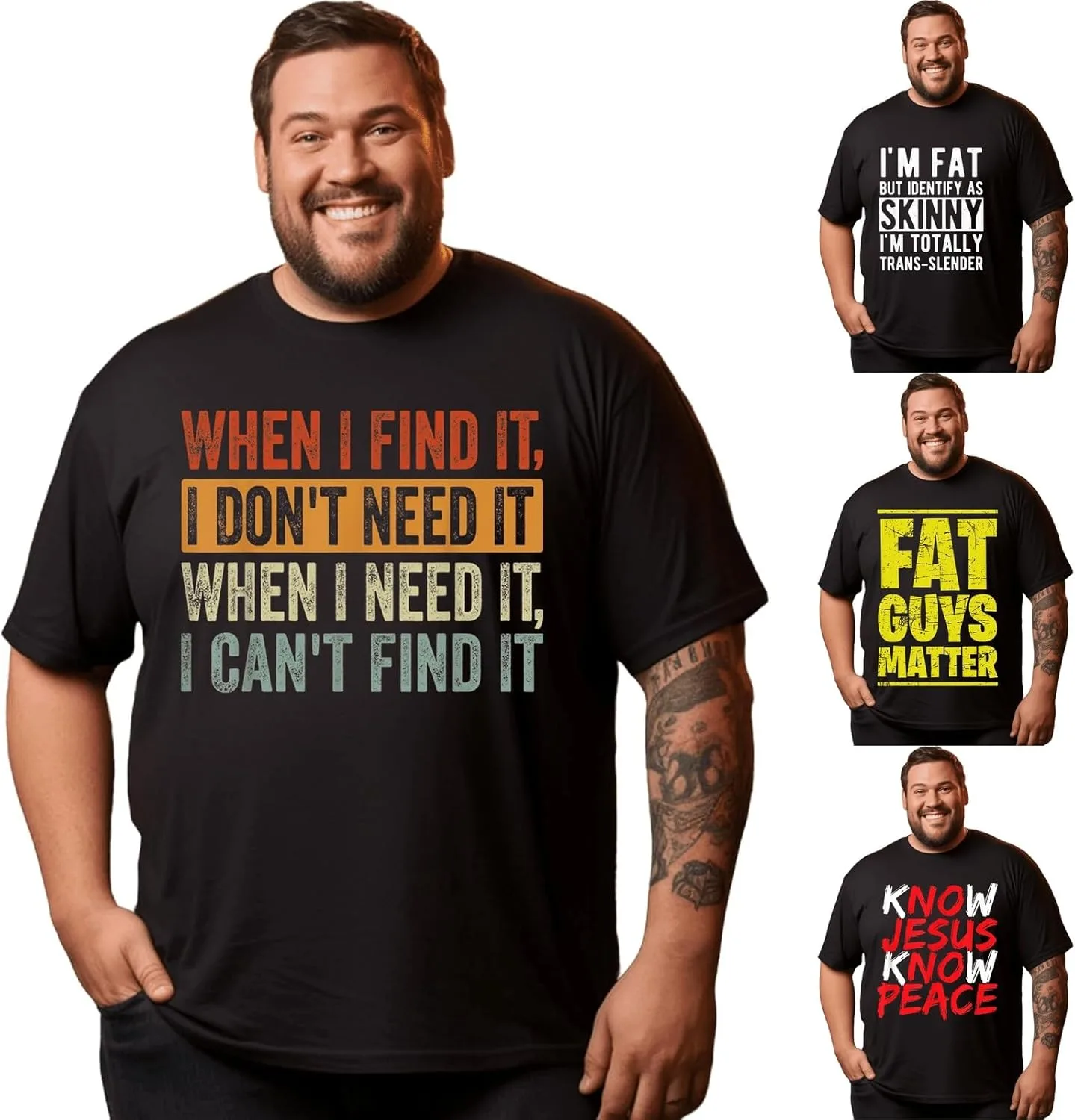 

Футболка Big Tall с принтом для мужчин