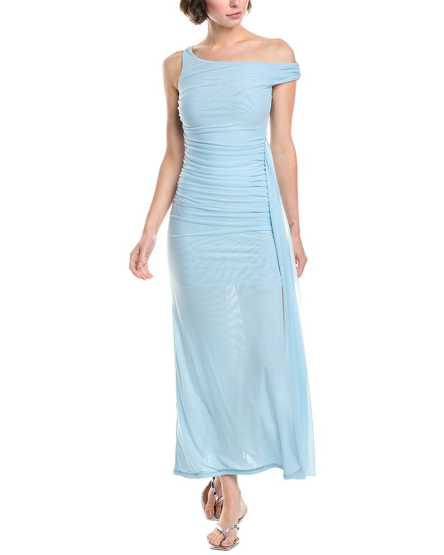 

Бардо Лайана Асимметричное Макси-платье Bardot, синий