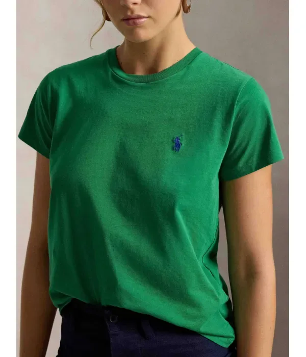 Футболка classic fit Polo Ralph Lauren, зеленый — фото 4