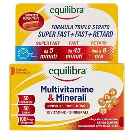 

Мультивитамины и минералы 30 таблеток, Equilibra