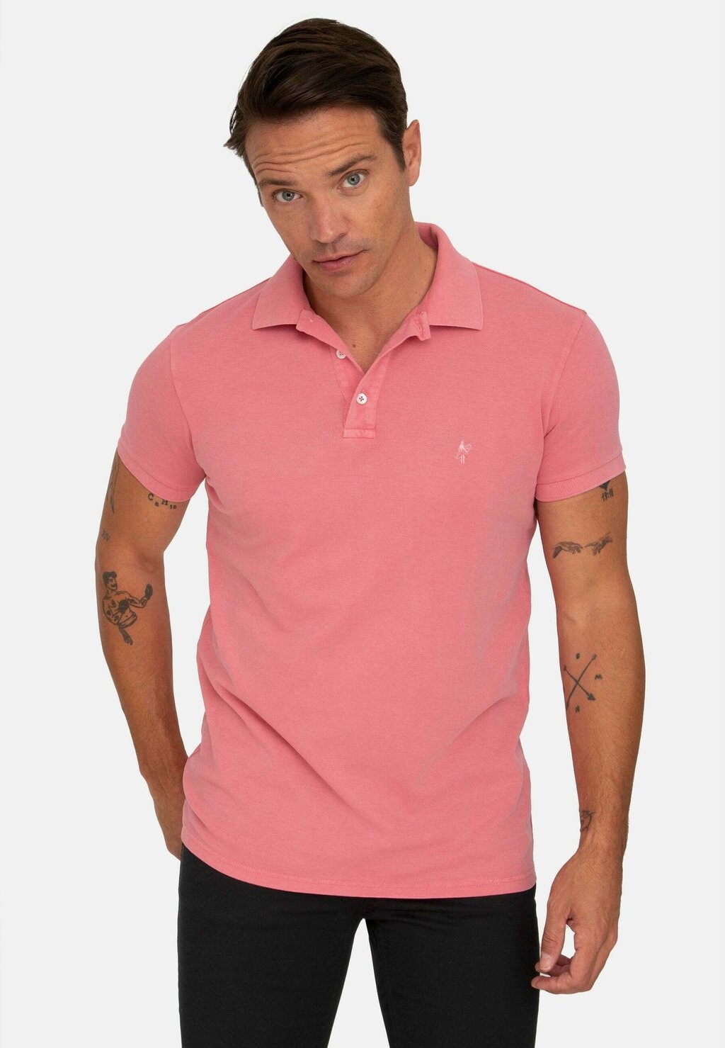 

Рубашка-поло GARMENT DYE SHORT SLEEVE Jacey Quinn, цвет coral