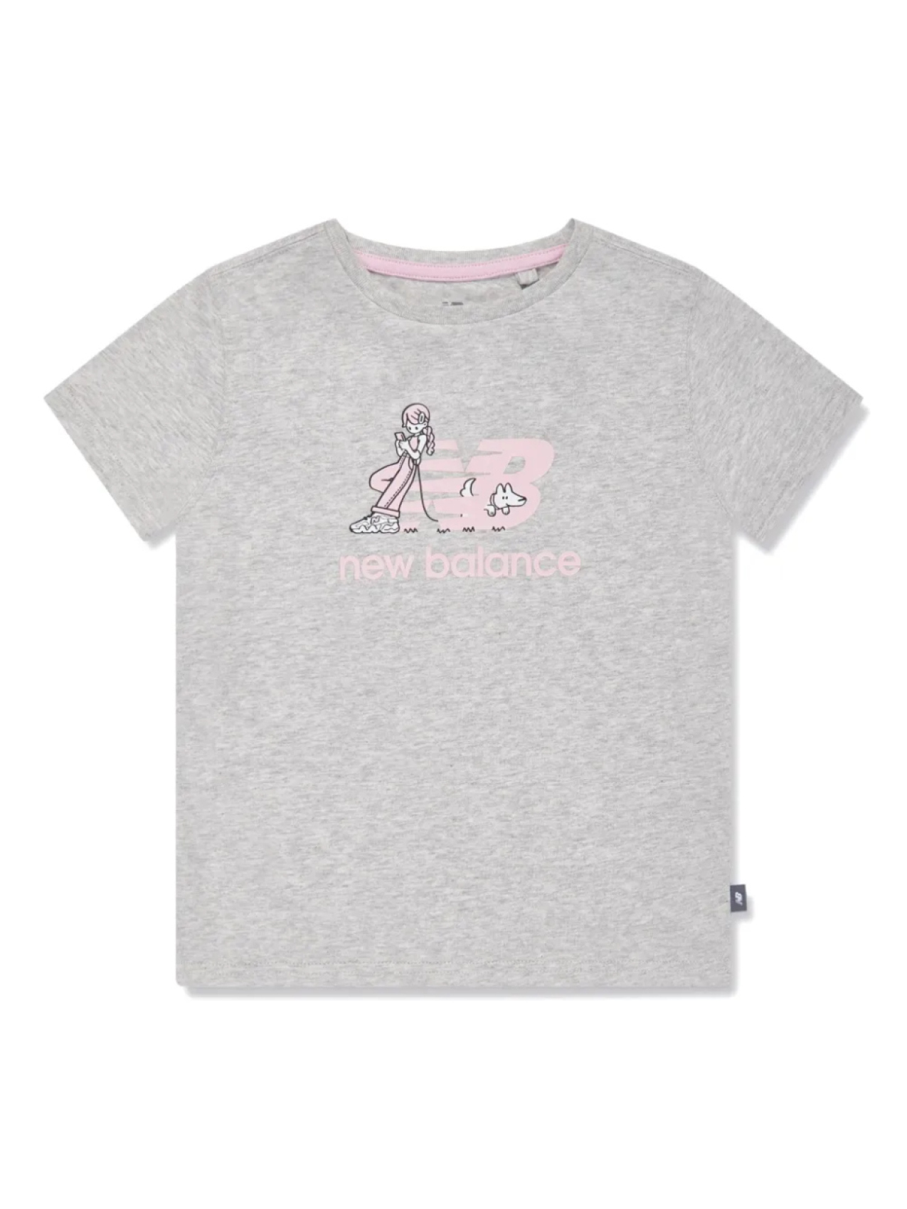 

New Balance Kids футболка с логотипом, серый