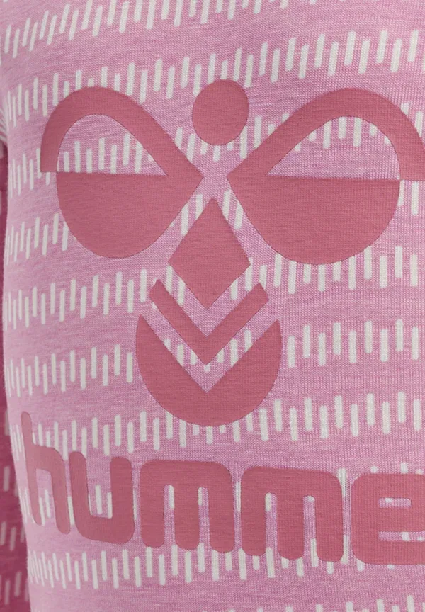 Футболка с длинным рукавом Hummel Hmlesme, сиренево-розовый — фото 3