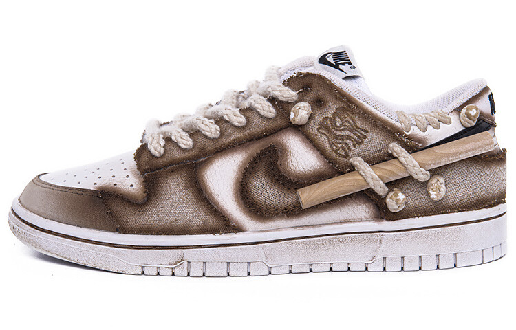 

Кроссовки Nike Dunk Skateboard Shoes Men Low-Top Brown White