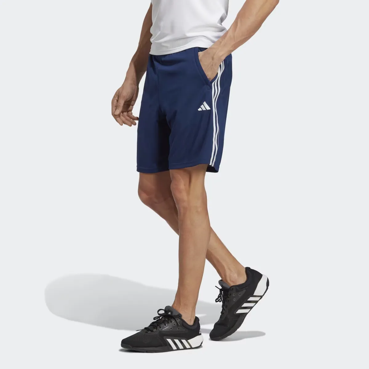 

Мужские шорты Adidas Train Essentials Piqué Training 3 полоски, синий