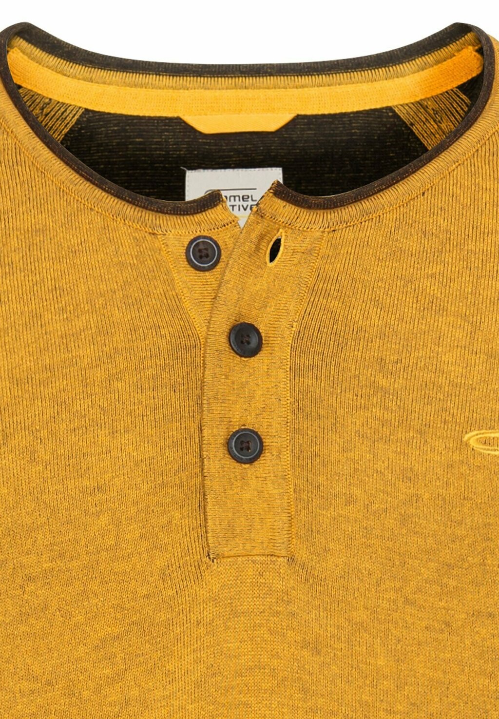

Топ с длинными рукавами HENLEY camel active, желтый