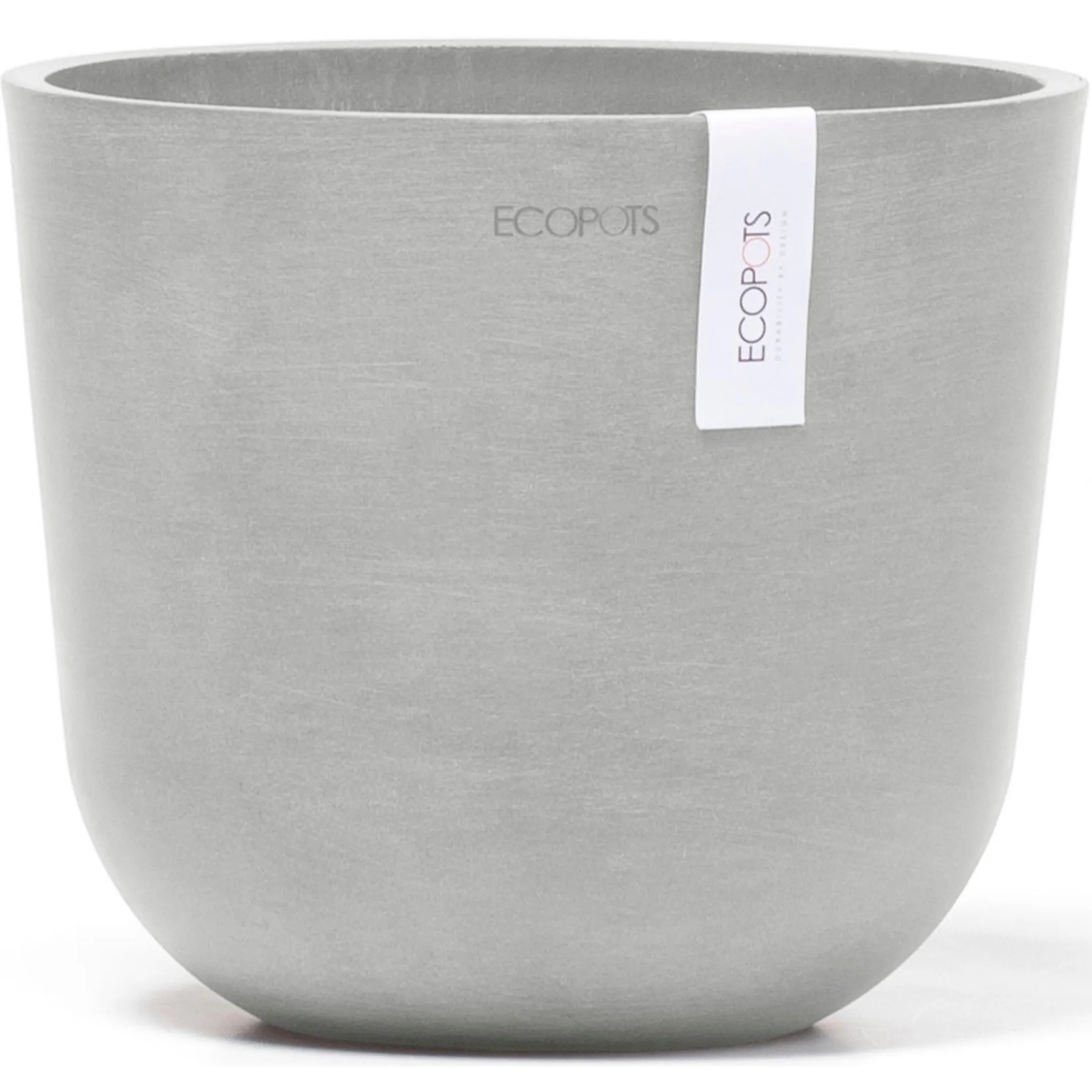 

Цветочный горшок ECOPOTS «Oslo Mini 19 белый серый», для внутреннего использования
