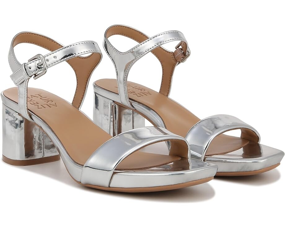 

Туфли Naturalizer Izzy Ankle Straps, цвет Silver Faux Leather