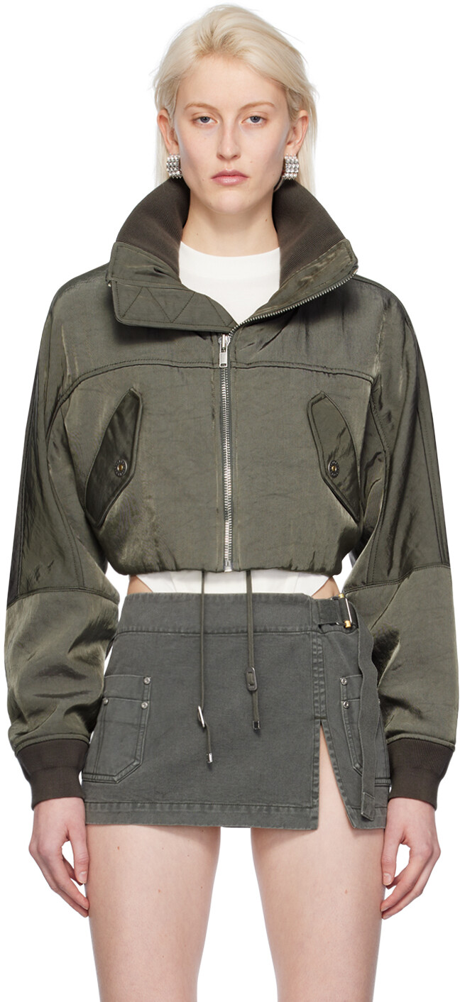 

Укороченный бомбер цвета хаки RU Dion Lee