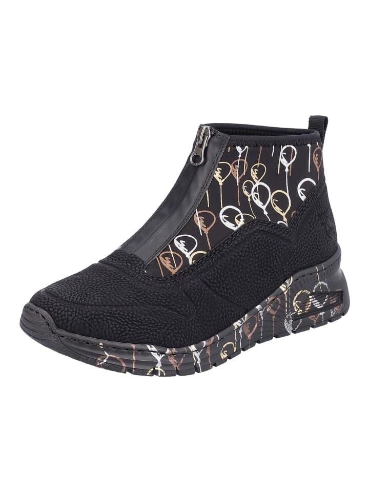 Высокие кроссовки rieker, черный