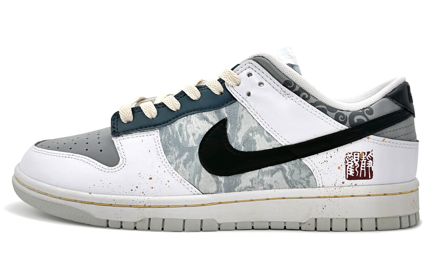 

Кроссовки Nike Dunk Skateboarding Shoes Men Low-top White/blue, белый