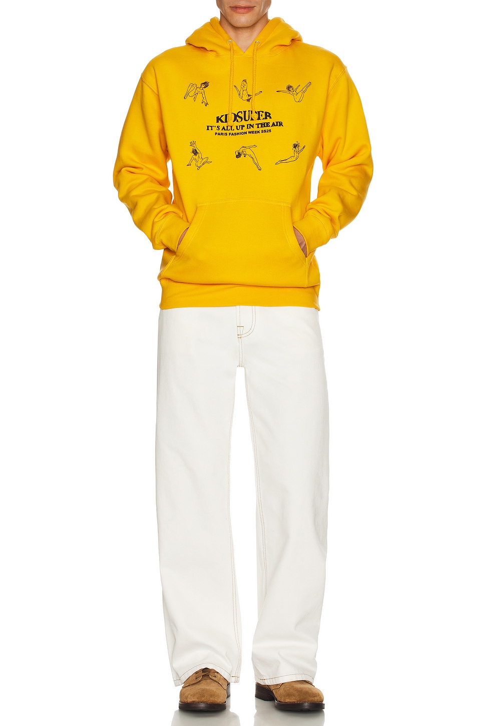 

It's All Up In Air Acrobats Худи Kidsuper, Gold Yellow