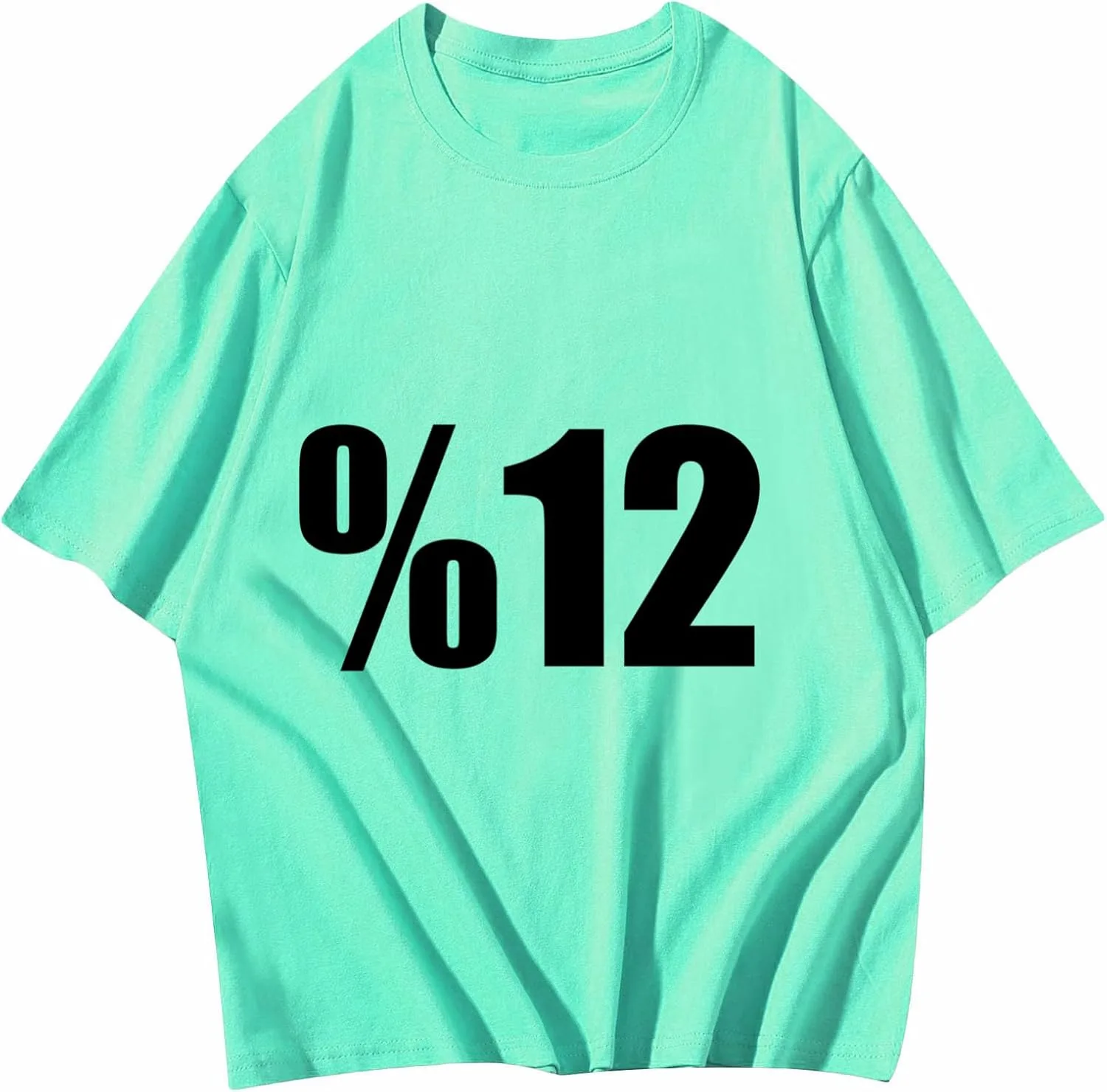 

TYQQU Oversized футболка Casual Basic Solid летняя с коротким рукавом для женщин A12