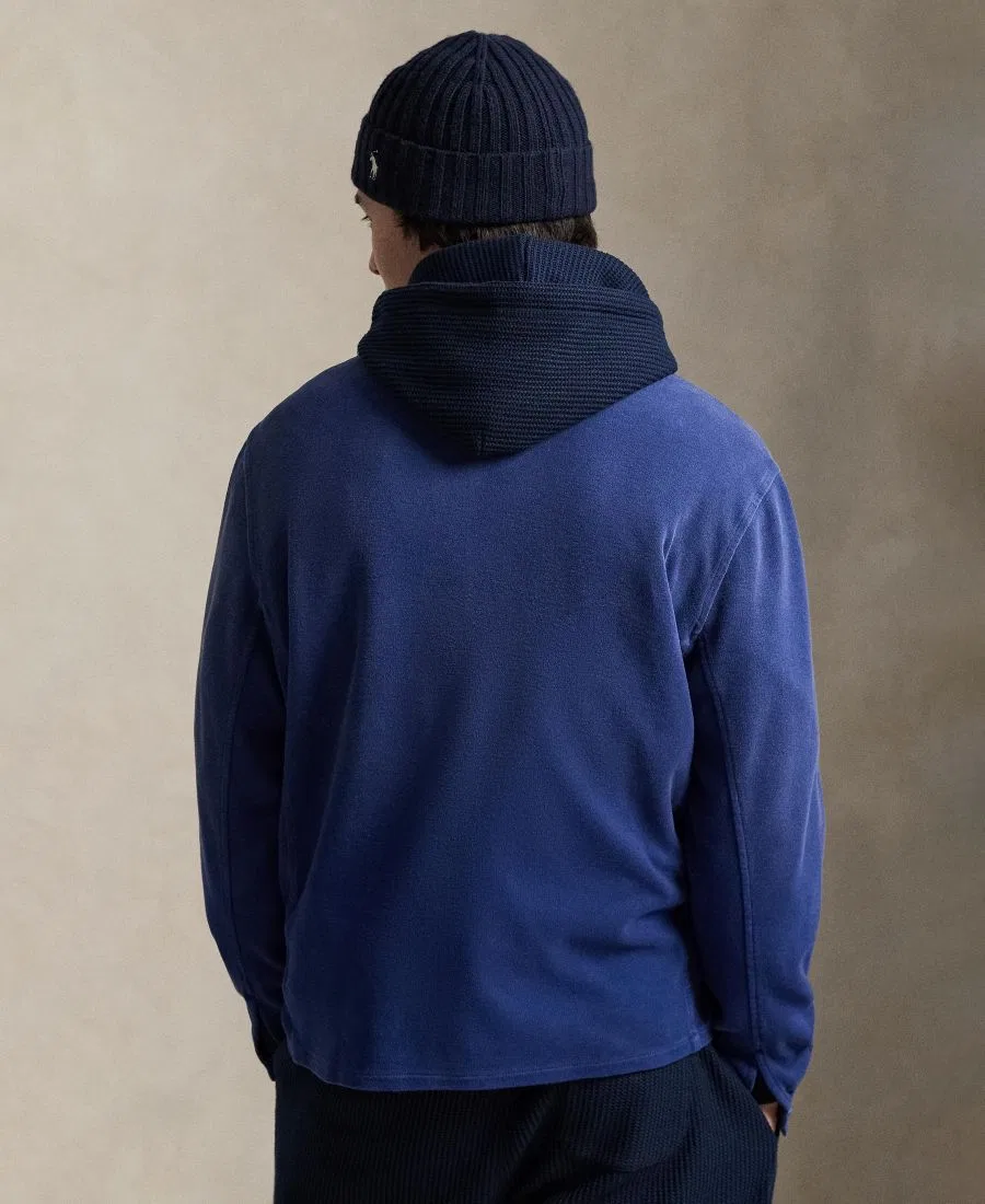 Мужская рубашка с прямым воротником и длинными рукавами Polo Ralph Lauren, темно-синий — фото 4