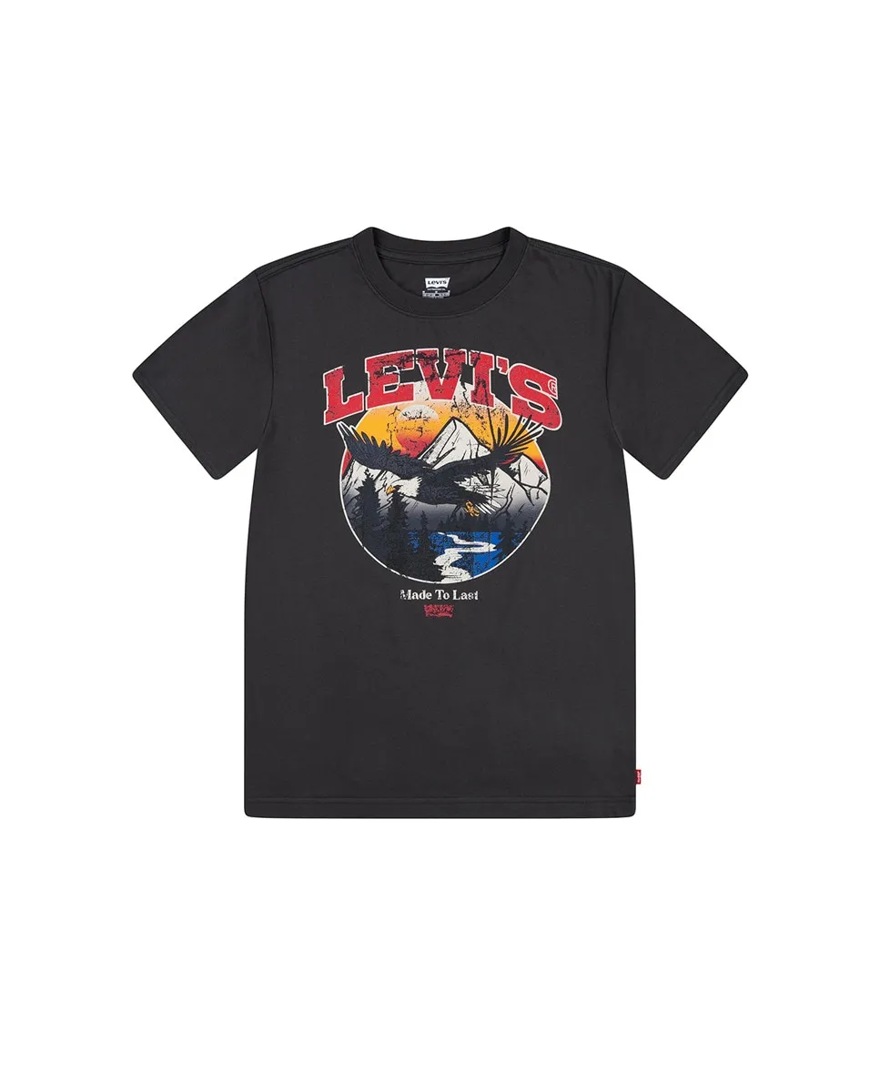 

Детская футболка Soar Like An Eagle Levi's, черный