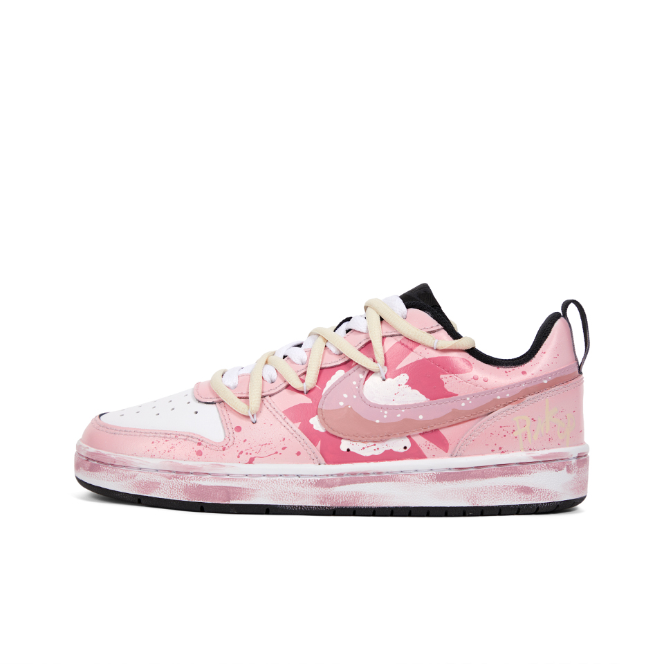 

Кроссовки Nike Court Borough Skateboard Shoes Women's Low-Top Pink, Розовый, Кроссовки Nike Court Borough Skateboard Shoes Women's Low-Top Pink