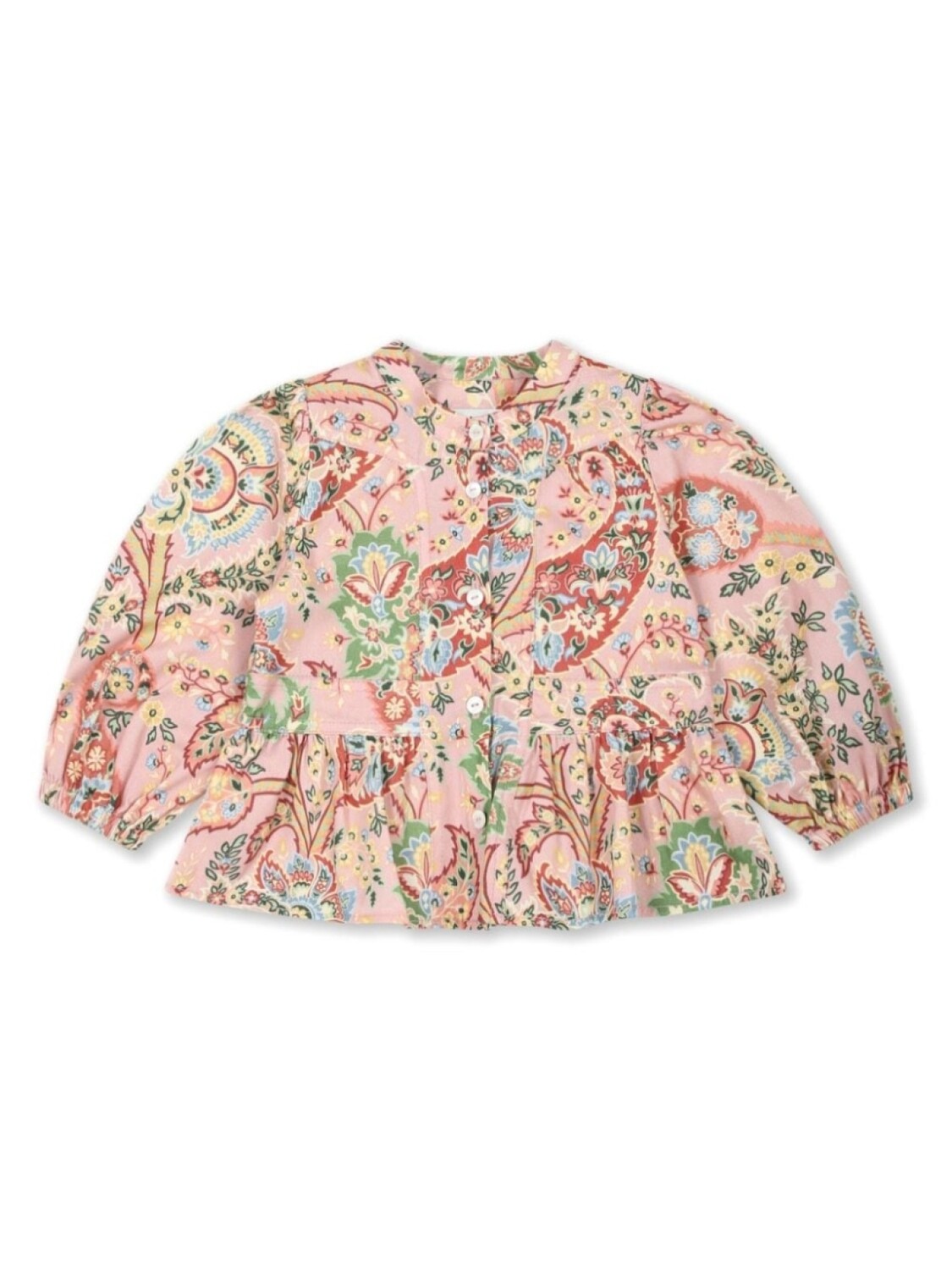 

ETRO KIDS рубашка из поплина с цветочным принтом, розовый