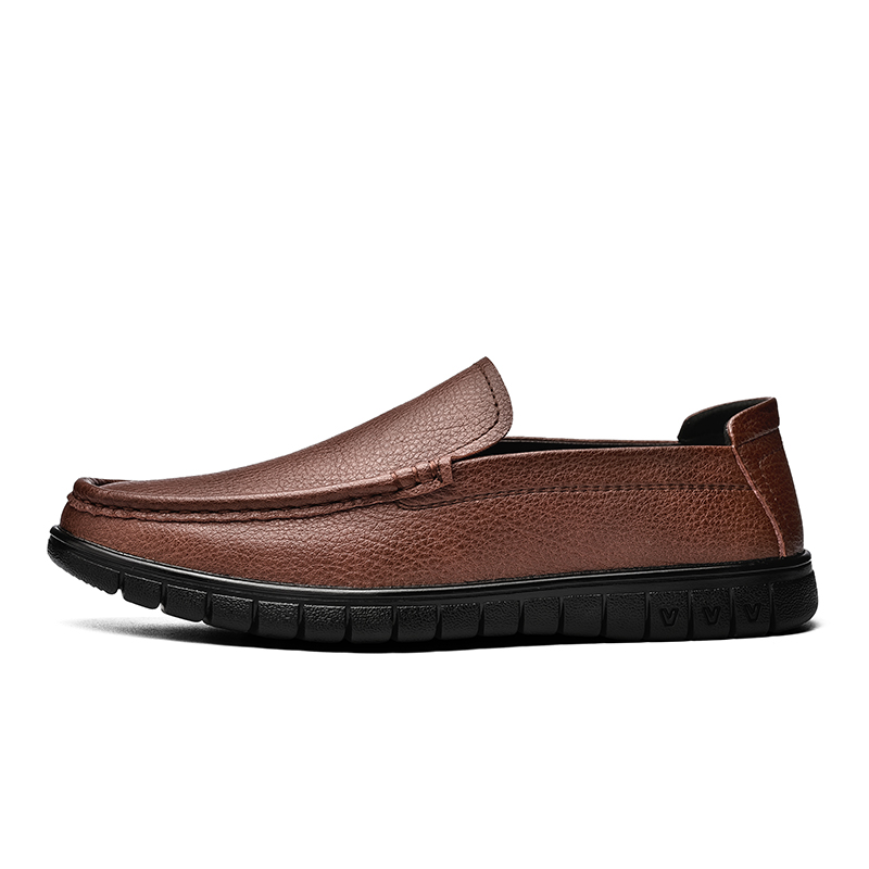 

HBRK Мужские повседневные туфли мужские низкие черно-коричневые коричневые, цвет Brown