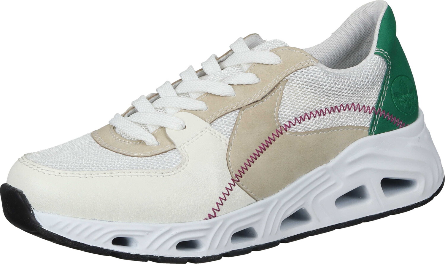 

Туфли rieker, цвет offwhite/sportweiss/cliff/smaragd