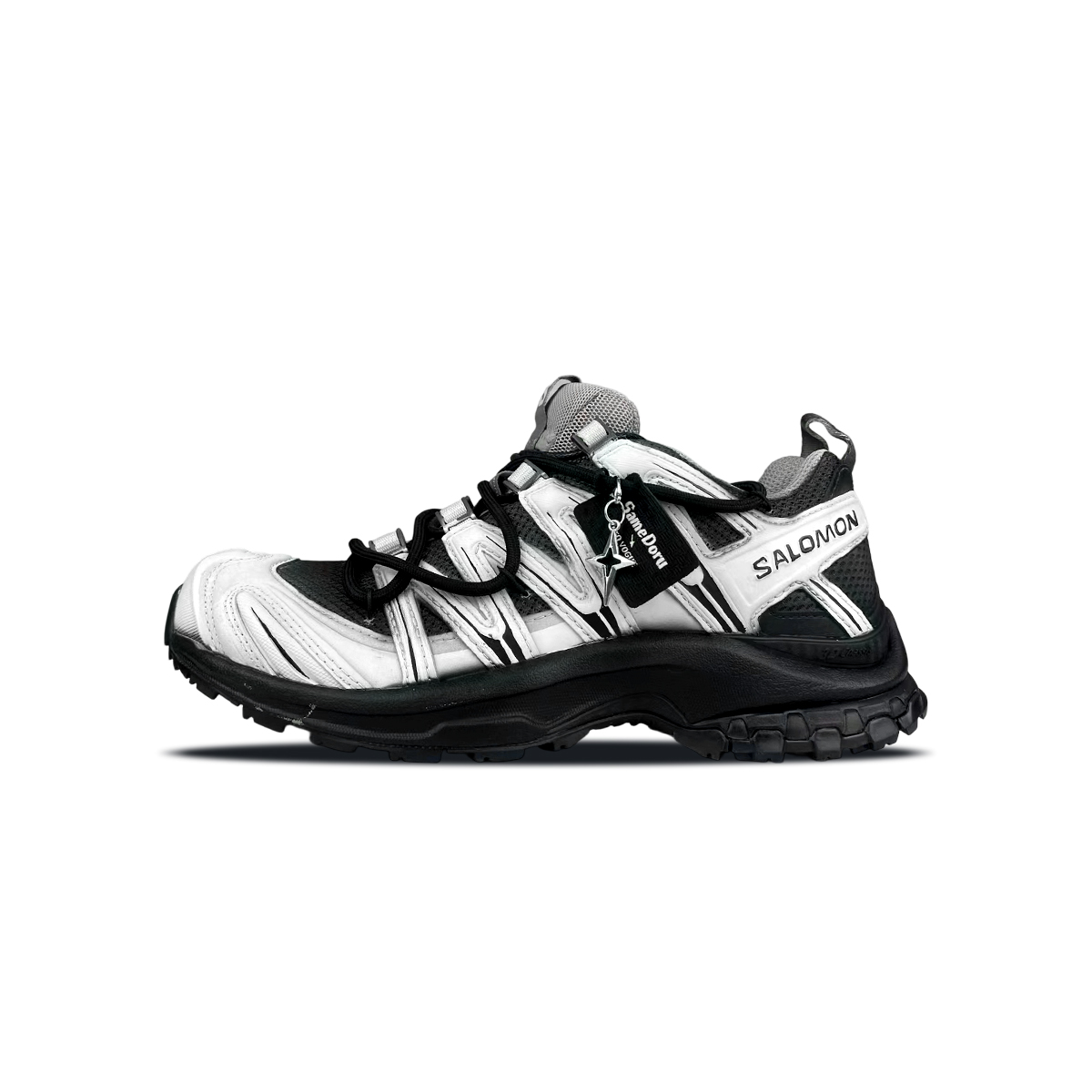 Кроссовки для трейлраннинга и тренировок XA PRO 3D Cushioning Support Low top Unisex White SALOMON, черный — фото 3
