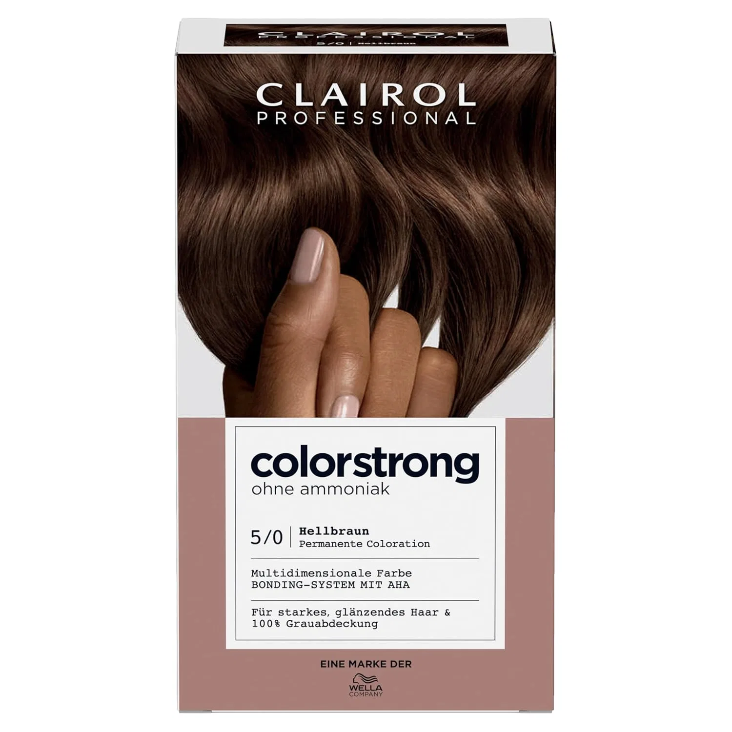 Перманентная многомерная краска для волос «Colorstrong» без аммиака от CLAIROL PROFESSIONAL, 5/0 Светло-коричневый Clairol