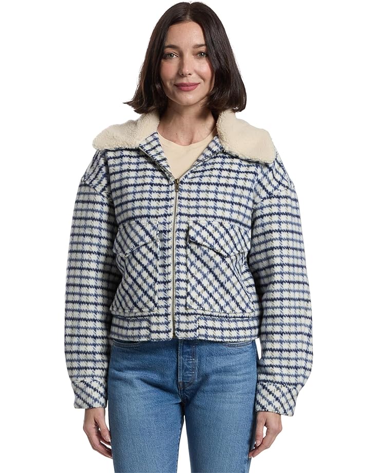 

Женское пальто Levi's Premium Shrunken 90s Wooly Trucker, Dowsett Plaid Birch A