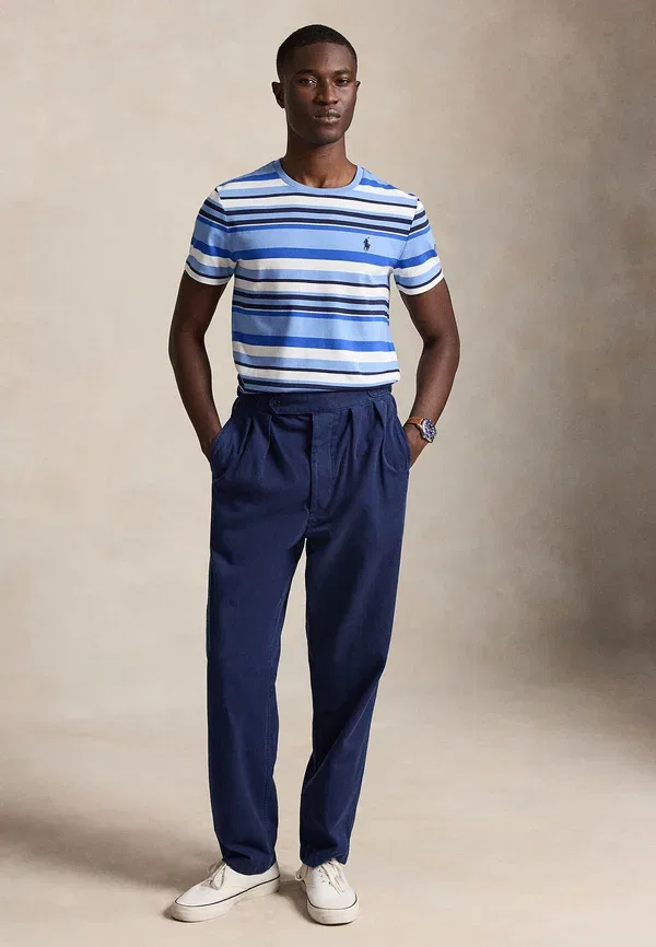Футболка Polo Ralph Lauren Custom Slim Fit Striped Jersey Print, цвет бристольский синий мульти — фото 2