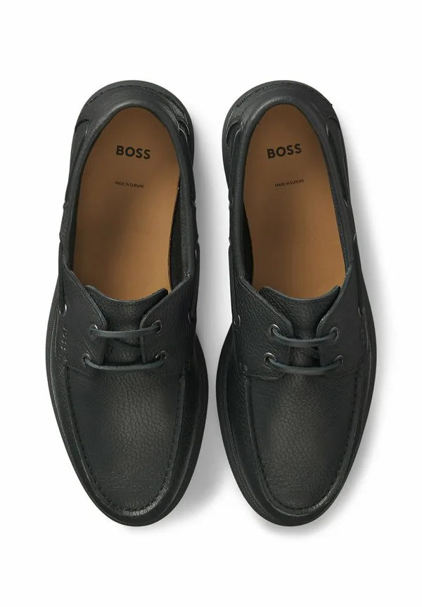 Лодочные туфли boss sienne_boat_grlt Boss, Black One — фото 3