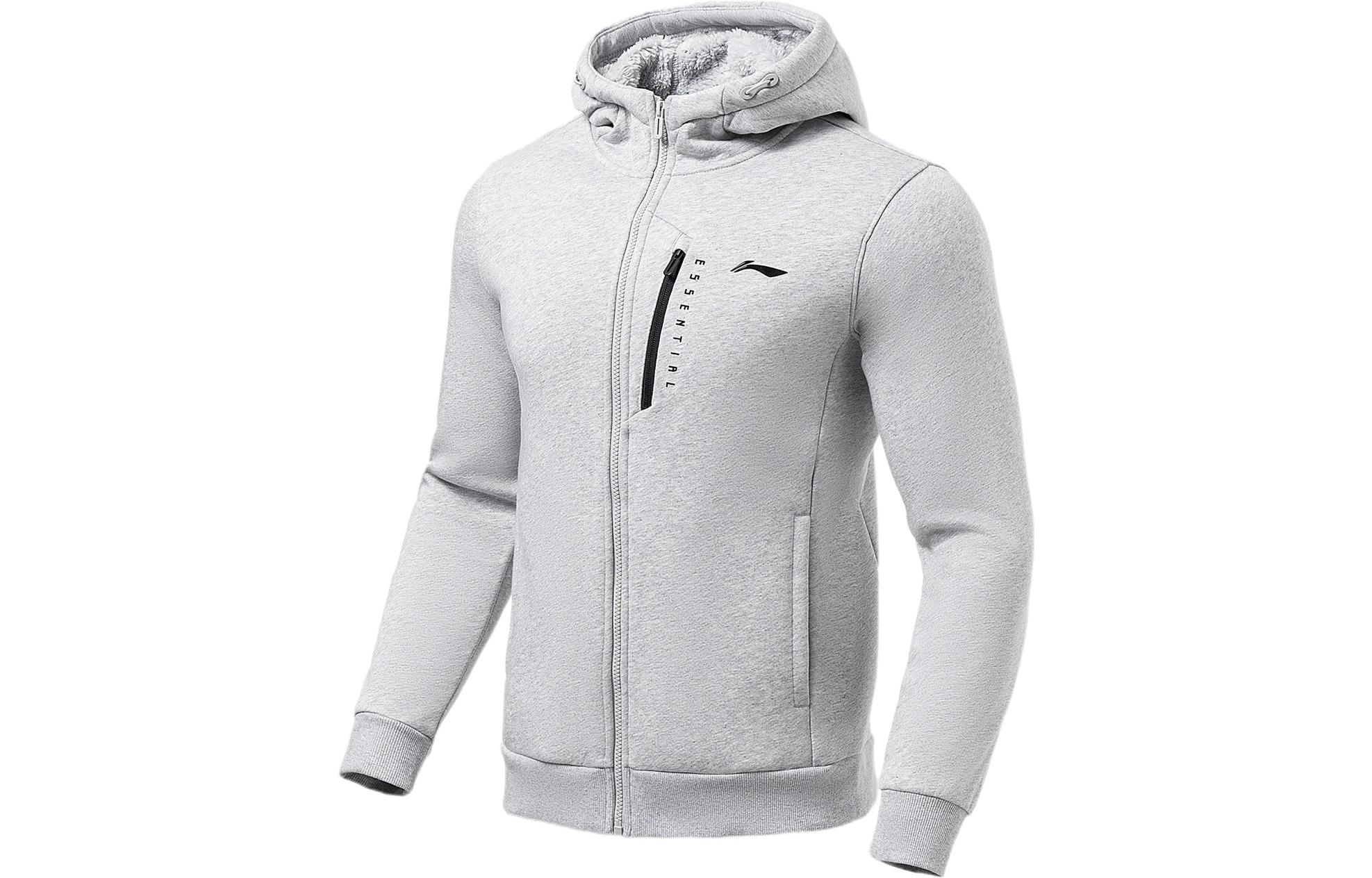 

Мужская толстовка LiNing Training Collection Fitness Collection, цвет: серый, кирпично-серый