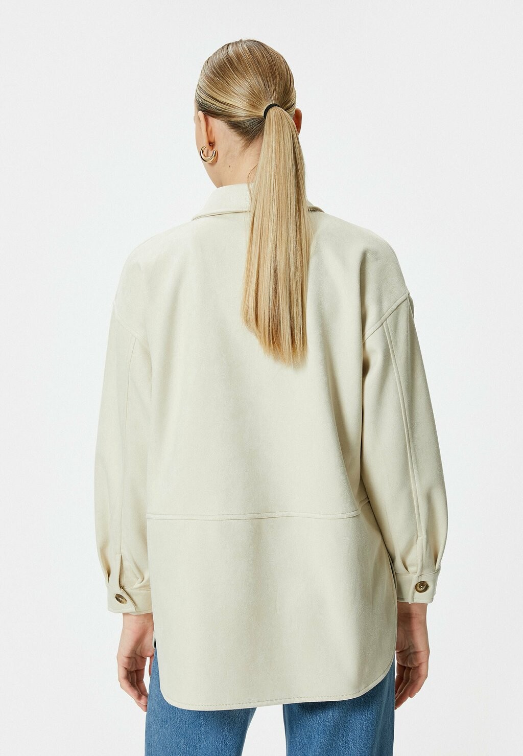 

Блузка на пуговицах BUTTONED CLASSIC NECK Koton, бежевый
