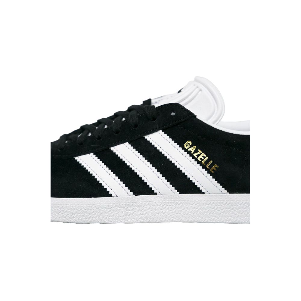 Черные кожаные кроссовки Adidas, черный — фото 3