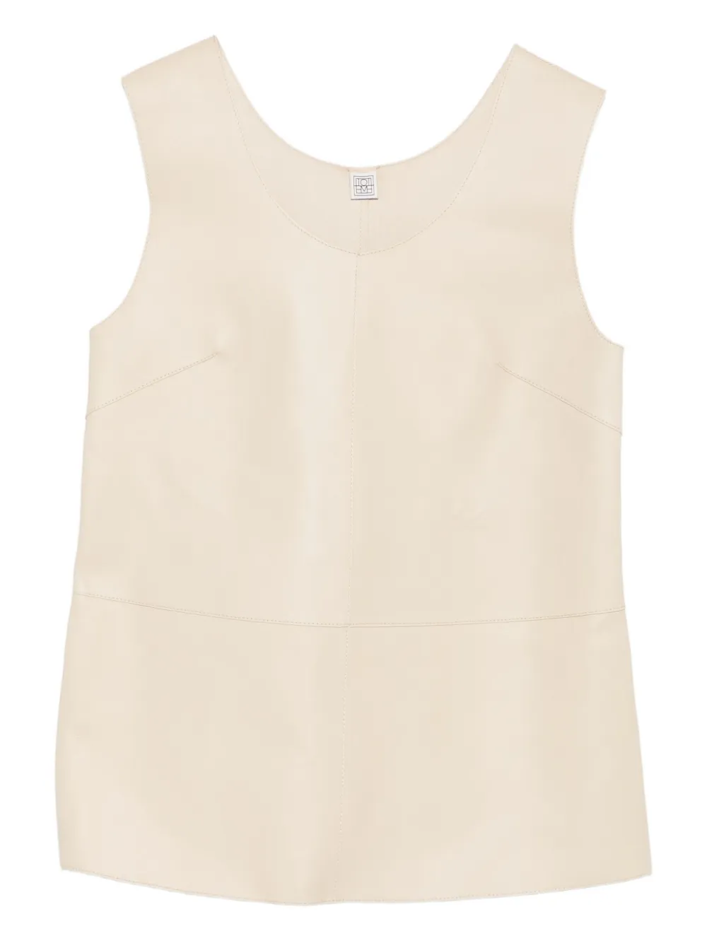 

Топ с U-образным вырезом Toteme, бежевый