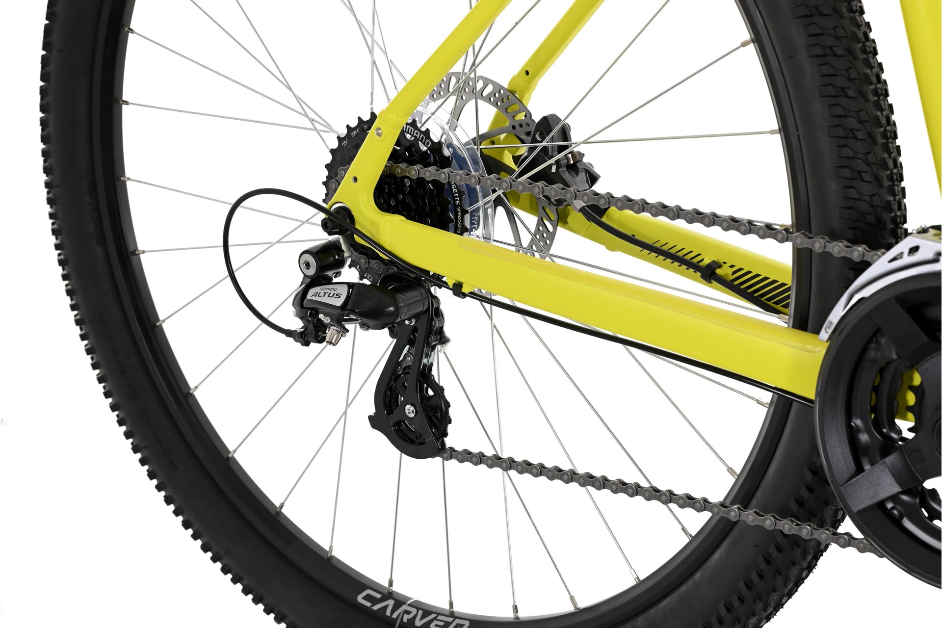 Горный велосипед Carver Strict 110 - 27,5 дюймов - Diamant - 2024, цвет Gelb|greenish yellow/black — фото 3