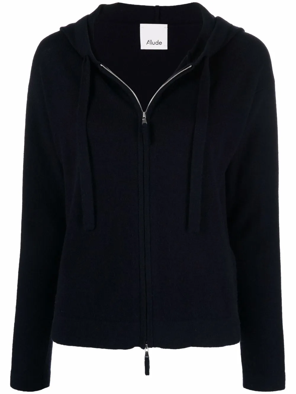 

Шерстяное худи на молнии ALLUDE, синий