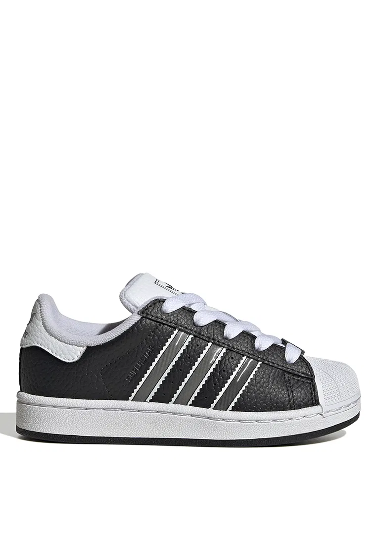 Кроссовки детские, Superstar II, Adidas, белый/черный