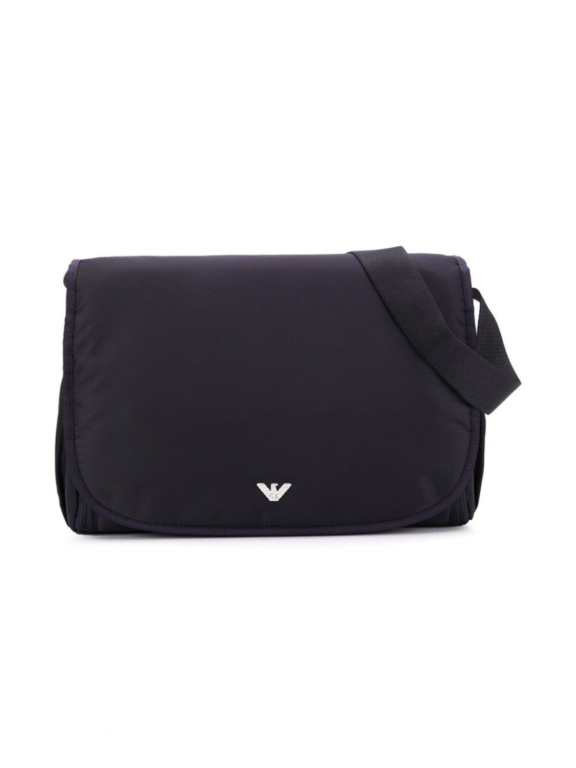 

Emporio Armani пеленальная сумка с металлическим логотипом, синий