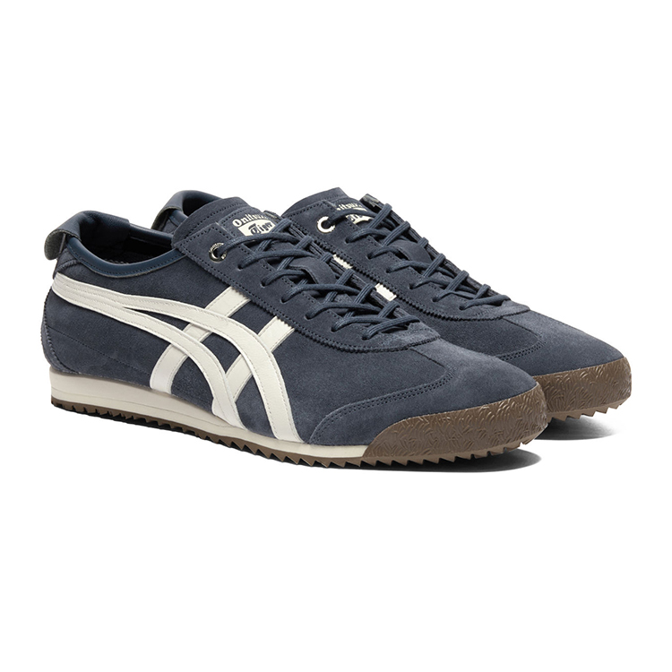 Onitsuka Tiger Мексика 66 устойчивые к истиранию повседневные ботинки унисекс — тёмно-синие, цвет Dark Blue — фото 3