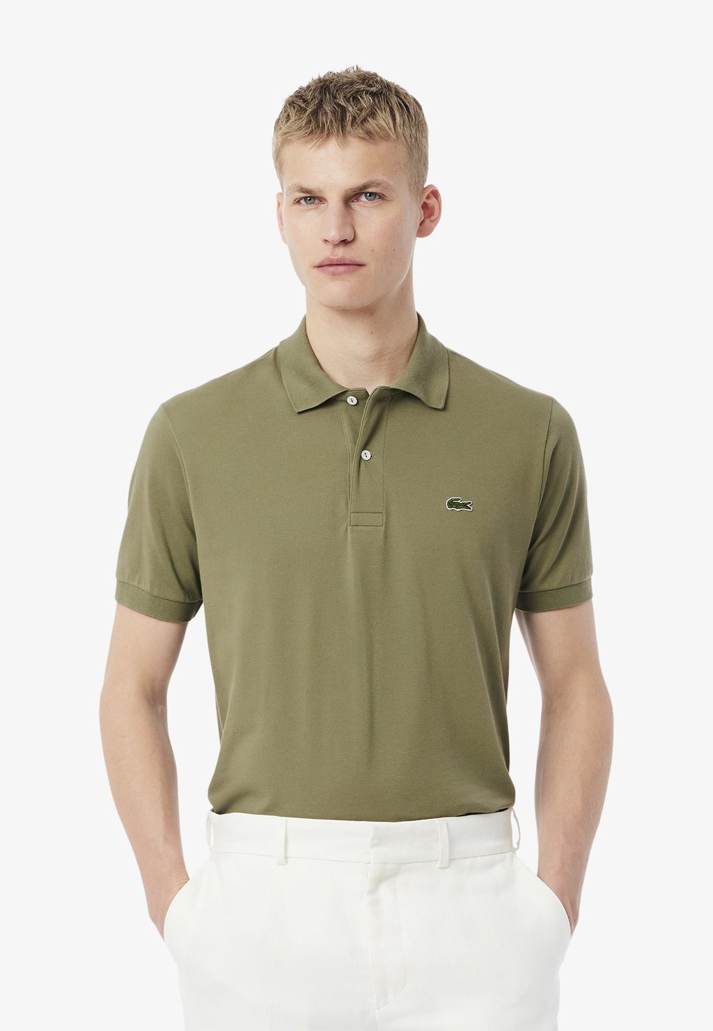 

Поло Lacoste, зеленый