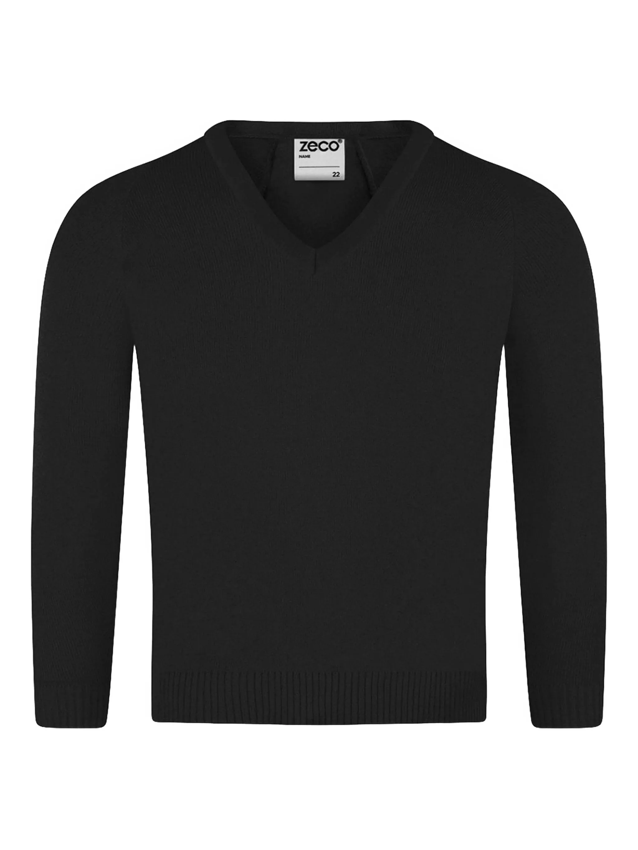 

Свитер с V-образным вырезом Zeco Schoolwear Kids, черный