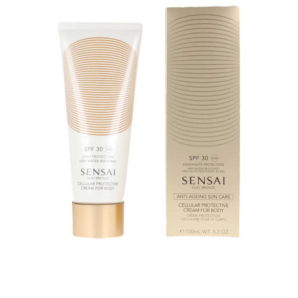 Солнцезащитный крем Silky bronze anti-ageing sun care for body spf30 Sensai, 150 мл. — фото 2