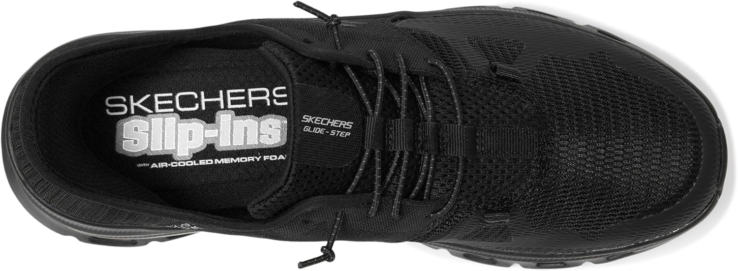 Мужские кроссовки Skechers Glide-Step Pro без шнурков, черный — фото 3