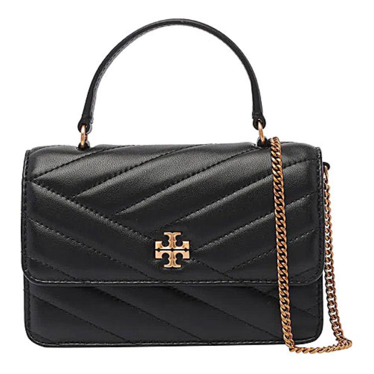 

Сумка-конверт из кожи наппа, через плечо, миниатюрная женская сумка на одно плечо черная TORY BURCH