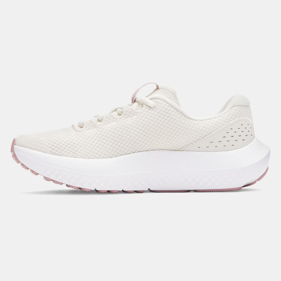 Женские кроссовки Under Armour Ua Charged Surge 4, белые и розовые — фото 3