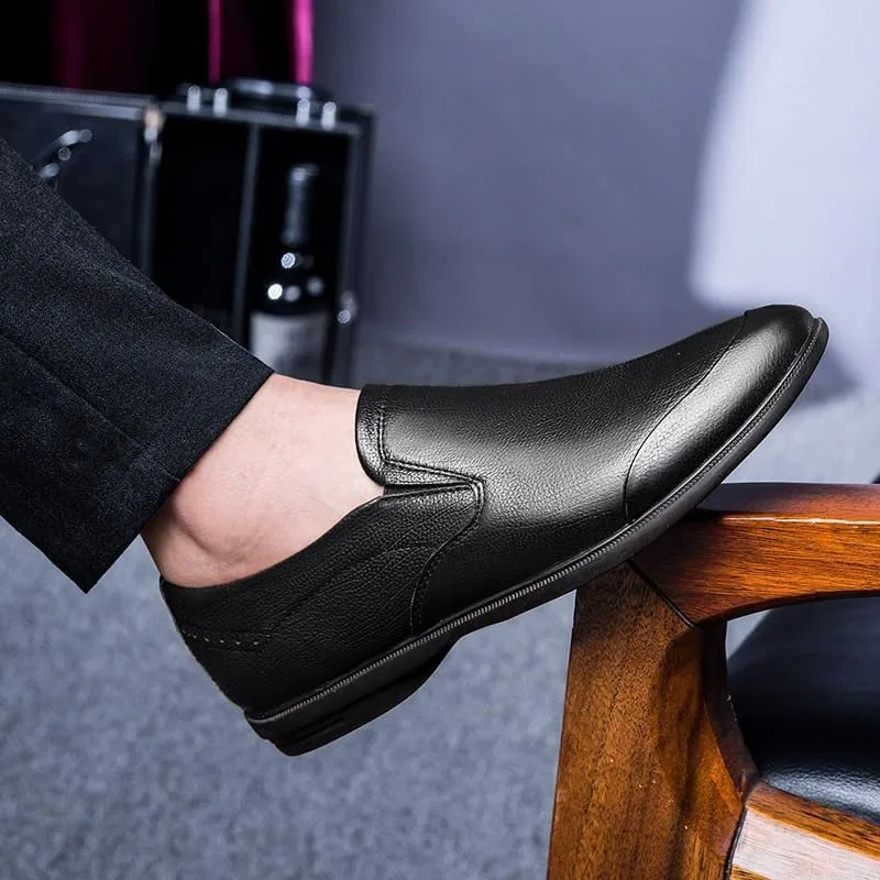 Лоферы мужские повседневные Slip-on, увеличение высоты, круглый носок, износостойкие, дышащие, D UMDIEOD — фото 2