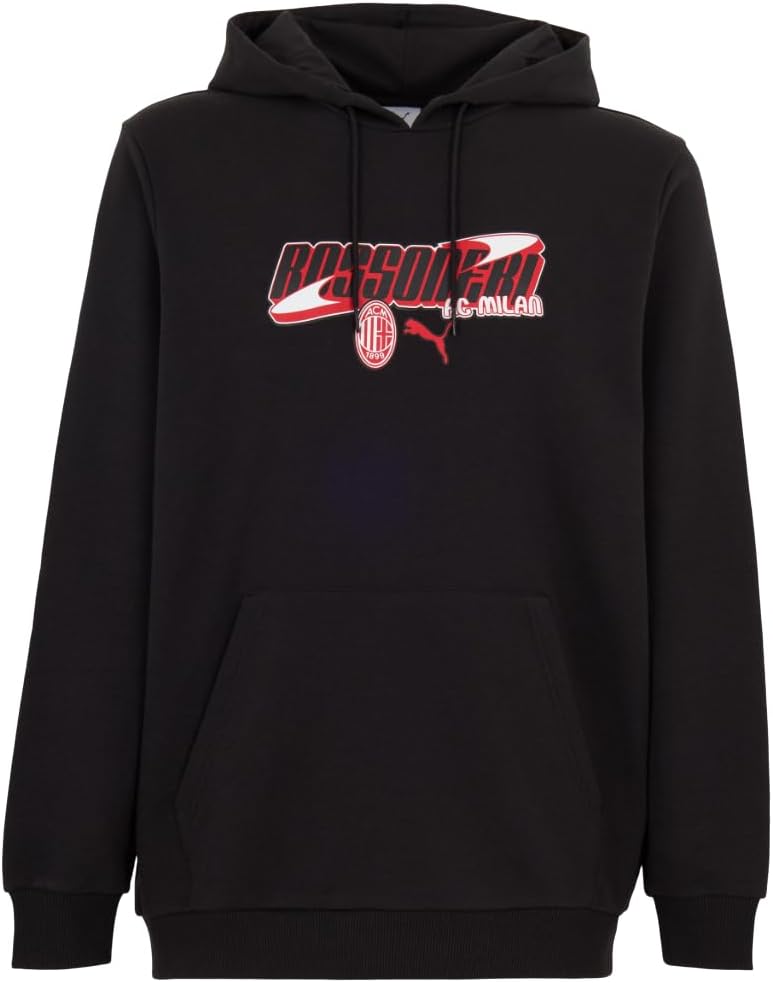 

Толстовка ACM 1899 Soccer Football Italian Serie A Hoodie, ACM FtblCulture Hoodie 782598 Men's, черный/красный