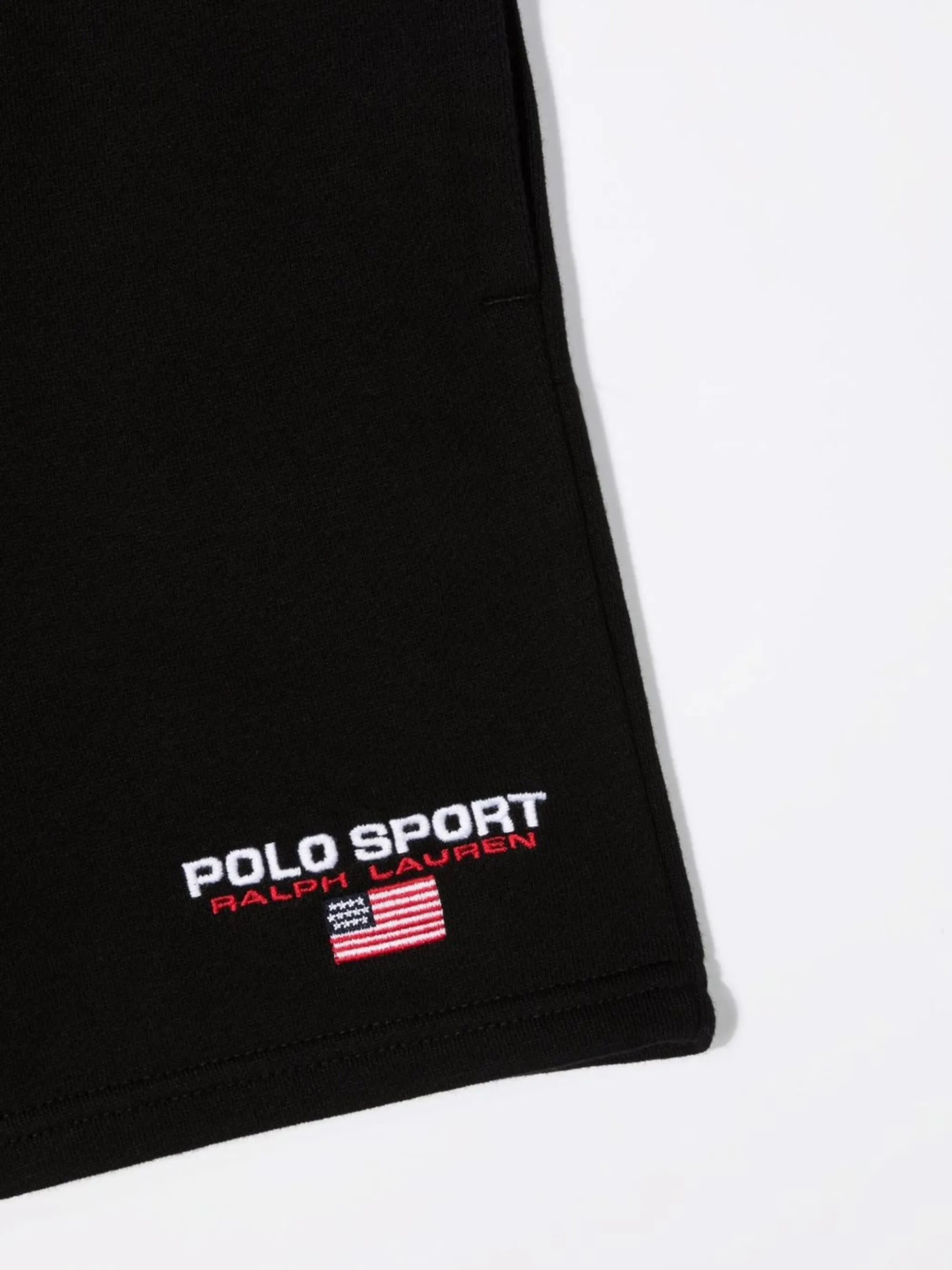 Спортивные шорты с вышитым логотипом Polo Ralph Lauren Kids, черный — фото 3