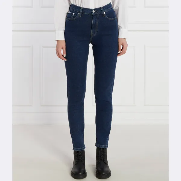 

Узкие джинсы Mom Jeans Calvin Klein, синий