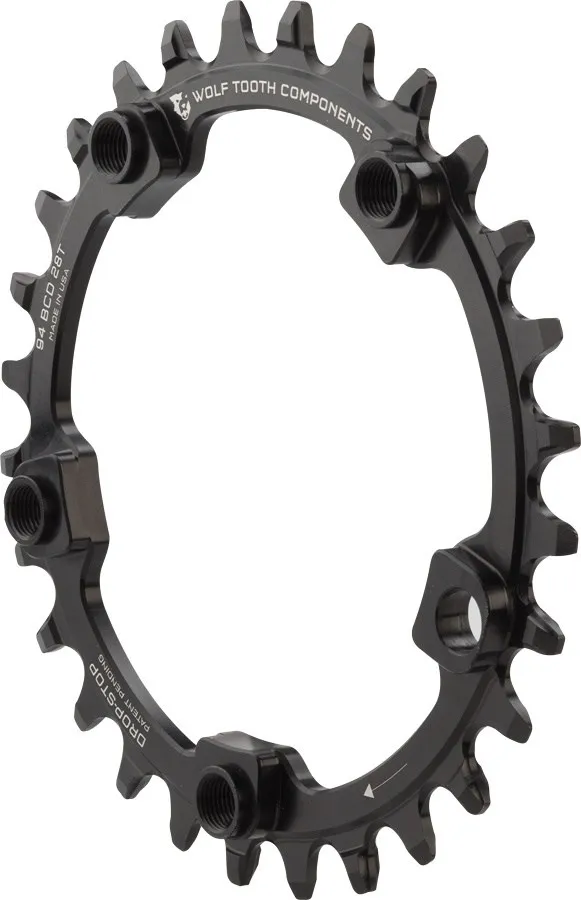 

Цепное колесо 94 BCD - 5-шпилек Wolf Tooth Components, Black