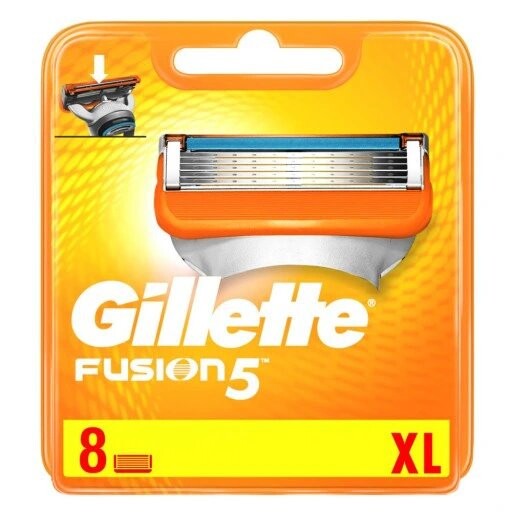 

Сменные лезвия для бритв, 8 шт. Gillette, Fusion