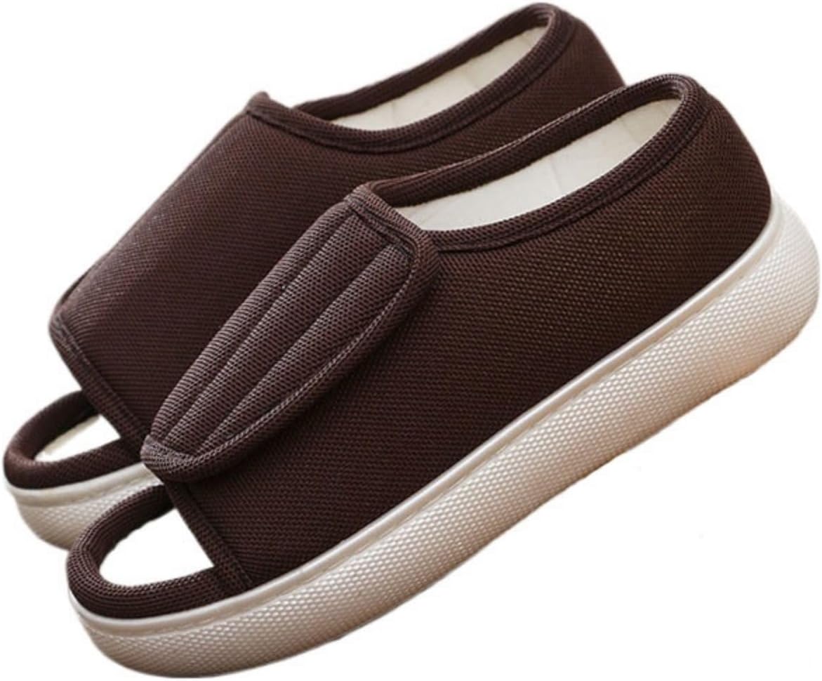 

Домашние тапочки от отеков ног для мужчин и женщин с широким носком, нескользящие, для дома и улицы Azttoztto